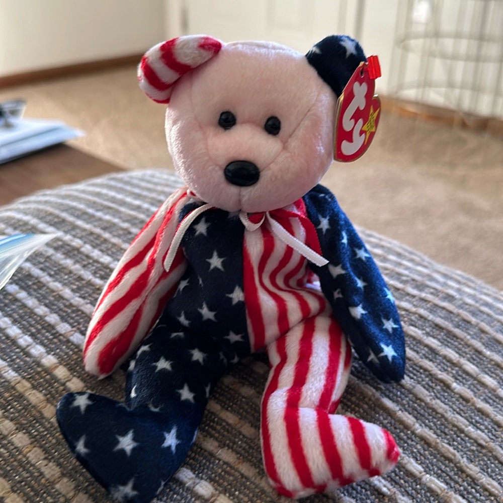 1999 Spangle Beanie Baby with RARE Pink Head